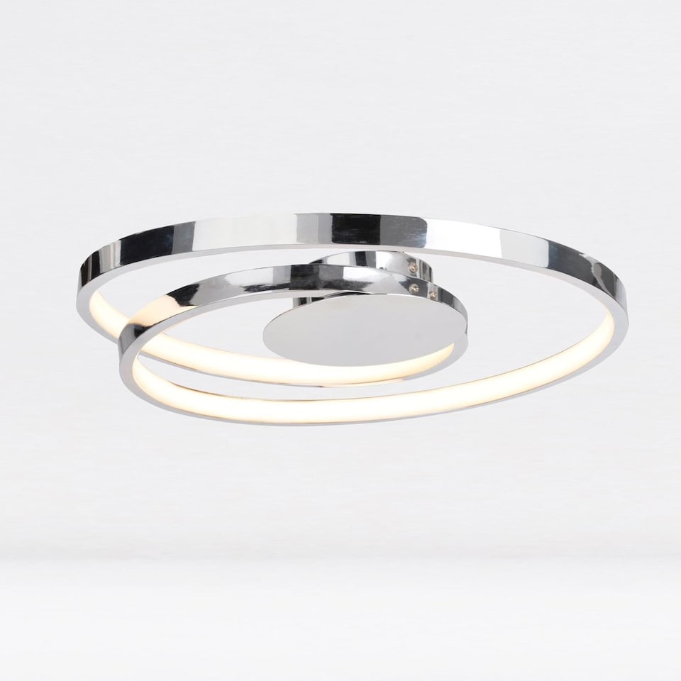 image 1 of Polished Chrome LED Swirl Flush Fitting | Chrome | 1