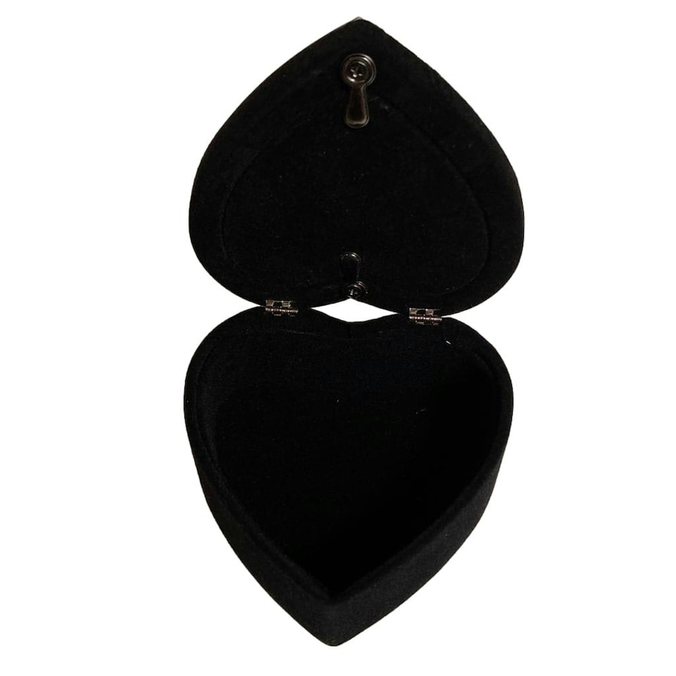 image 1 of Silver Plated Diamante Heart Shape Jewelry Box with Photo Frame on Top