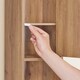image 7 of SoBuy BZR34-II-PF,Tall Bathroom Storage Cabinet with 4 Adjustable Shelves and 1 Drawer | Brown | Dark Brown | 1