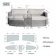 image 8 of Direct Wicker Outdoor Garden Rattan Sun Lounger with Coffee Table