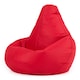 image 1 of Kids High Back Bean Bag Red Indoor Outdoor Childrens Bean Bags | Red | Red | M | 1
