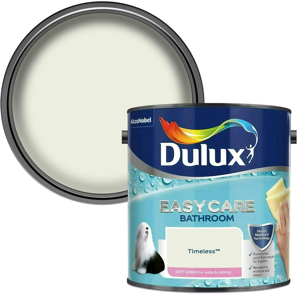 image 1 of Dulux Easycare Bathroom Soft Sheen 2.5L Timeless