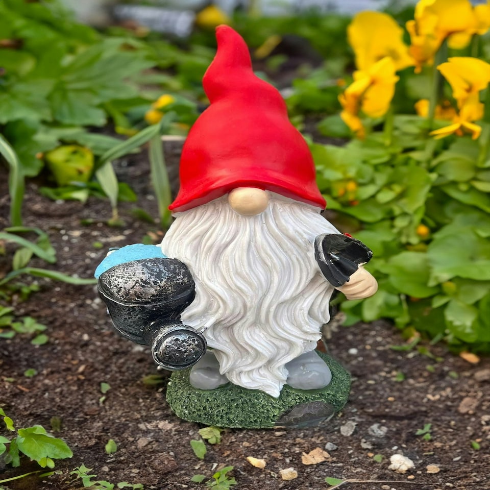 image 1 of Garden Gonk with Watering Can 20 x 13 x 33cm - Garden Ornament