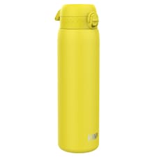 Leak Proof 1 Litre Water Bottle, Stainless Steel, 1200ml (40oz) | Yellow | Yellow | One Size