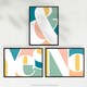 image 5 of Set of 3 Symbol Words Yes No Pastel Colour Modern Home Decor Wall Art Prints 12x16 Inch