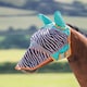 image 5 of Shires Fine Mesh Fly Mask with Ears & Nose Blue | Small Pony