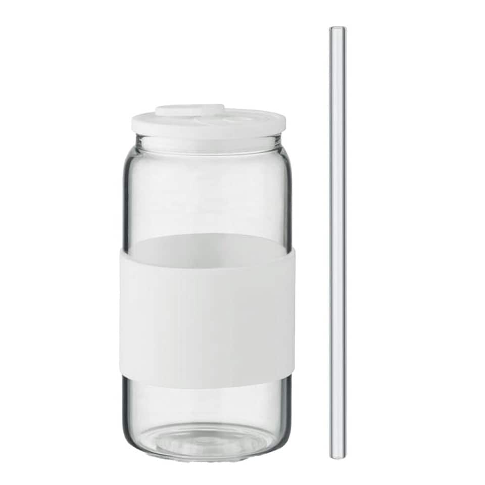 image 1 of MidOcean Borosip Borosilicate Glass 550ml Tumbler - White/Transparent - One Size | White | 1