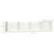 image 7 of HOMCOM Wooden Wall-Mounted Storage Media Display Shelf Center Rack, White