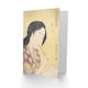 image 2 of Utamaro Kitagawa Japanese Art Card Oiran Applying Lipstick