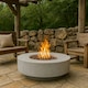 image 10 of MDA Designs FUSION Light Grey Lavish Garden & Patio Gas Fire Pit with Eco-Stone Finish - Fully Assembled