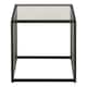 image 2 of Strington Side Table in Black with Glass Top