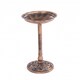 image 1 of Oypla Traditional Ornamental Pedestal Garden Water Bird Bath (Bronze)