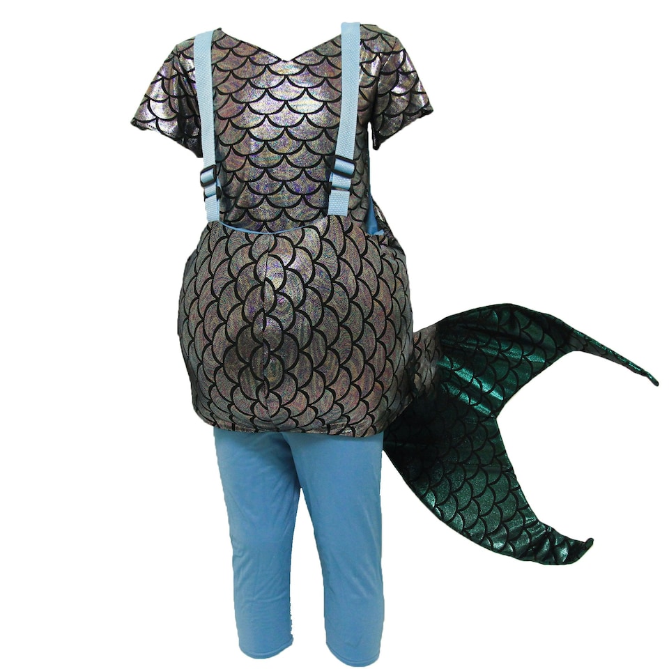 image 1 of Bristol Novelty Childrens/Kids Step In Mermaid Costume - Silver/Blue - M Silver | M
