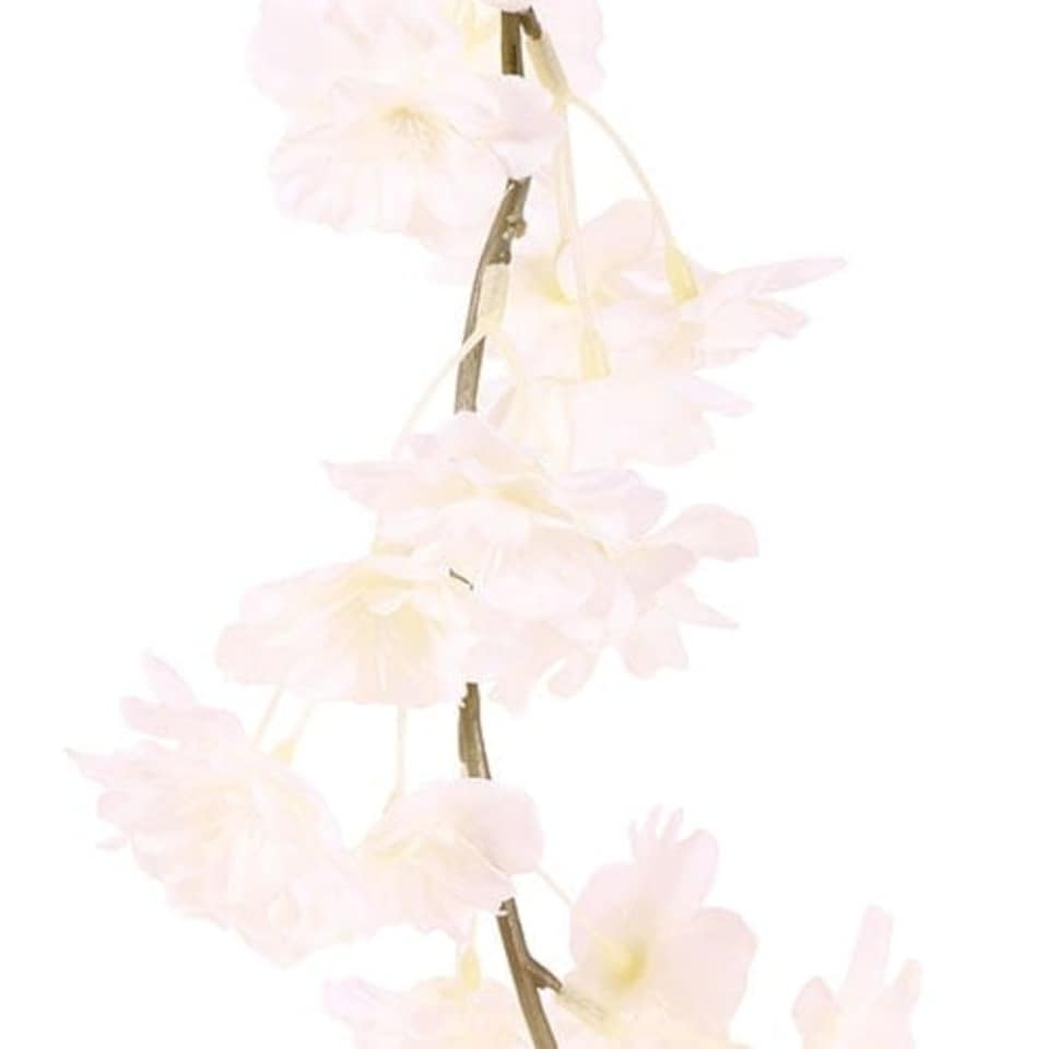 image 1 of White Blossom Artificial Silk Flowers Garland 210cm