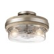 image 1 of Kichler Grand Bank 2 Light Semi-Flush Mount Antique Grey