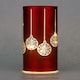 image 2 of 22cm Christmas Decorated Vase Led Red Glass Vase / Baubles