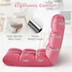 image 5 of Yaheetech Lazy Sleeper Recliner with 14 Adjustable Positions and Backrest Pink