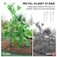 image 4 of Outsunny Set of 2 Raised Beds for Garden with Metal Plant Stakes
