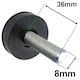 image 3 of SPARES2GO Universal Fridge Freezer Adjustable Screw in Foot (Pack of 4, 8mm Thread)