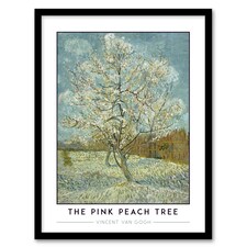 Van Gogh The Pink Peach Tree Souvenir de Mauve Framed Wall Art Print 12X16"