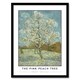 image 1 of Van Gogh The Pink Peach Tree Souvenir de Mauve Framed Wall Art Print 12X16"