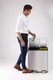 image 6 of EKO Ecocasa 50L Recycling Kitchen Bin 30+20 Litre, Pedal Rubbish Bin with Two Removable Inner Buckets, Soft Closure, Perfect for Kitchen & Home, Stainless Steel