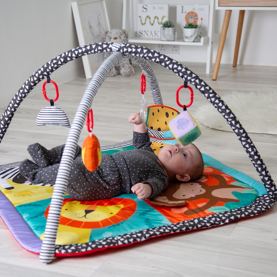 image 1 of Red Kite Padded Play Gym - Wild Safari | Green | Wild Safari | One Size | 1