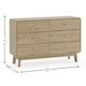 image 7 of Premium Freya 6 Drawer Dresser - Beige