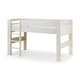 image 2 of Stone White Mid Sleeper Childrens Bed Frame - Single 3ft (90cm)
