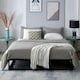 image 1 of Double Bed Frame Extra Strong Platform Metal Frame Bedroom Easy Build