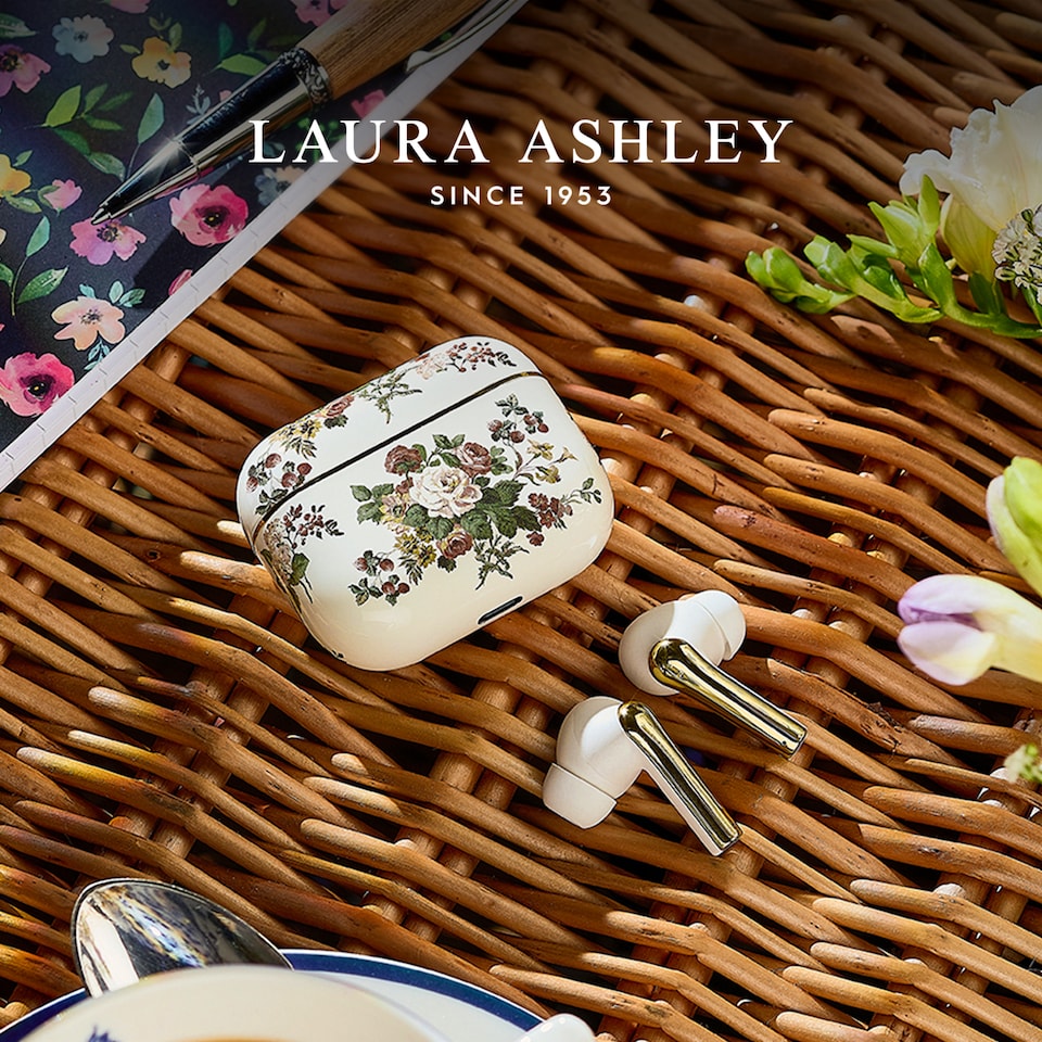 image 1 of Laura Ashley Rosemore 'Skylark' True Wireless Earbuds with HD Microphone and Charging Case