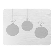 Three hanging christmas baubles (blanket)