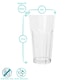 image 3 of Argon Tableware Reusable Plastic Highball Glasses - 580ml - Pack of 12 Clear