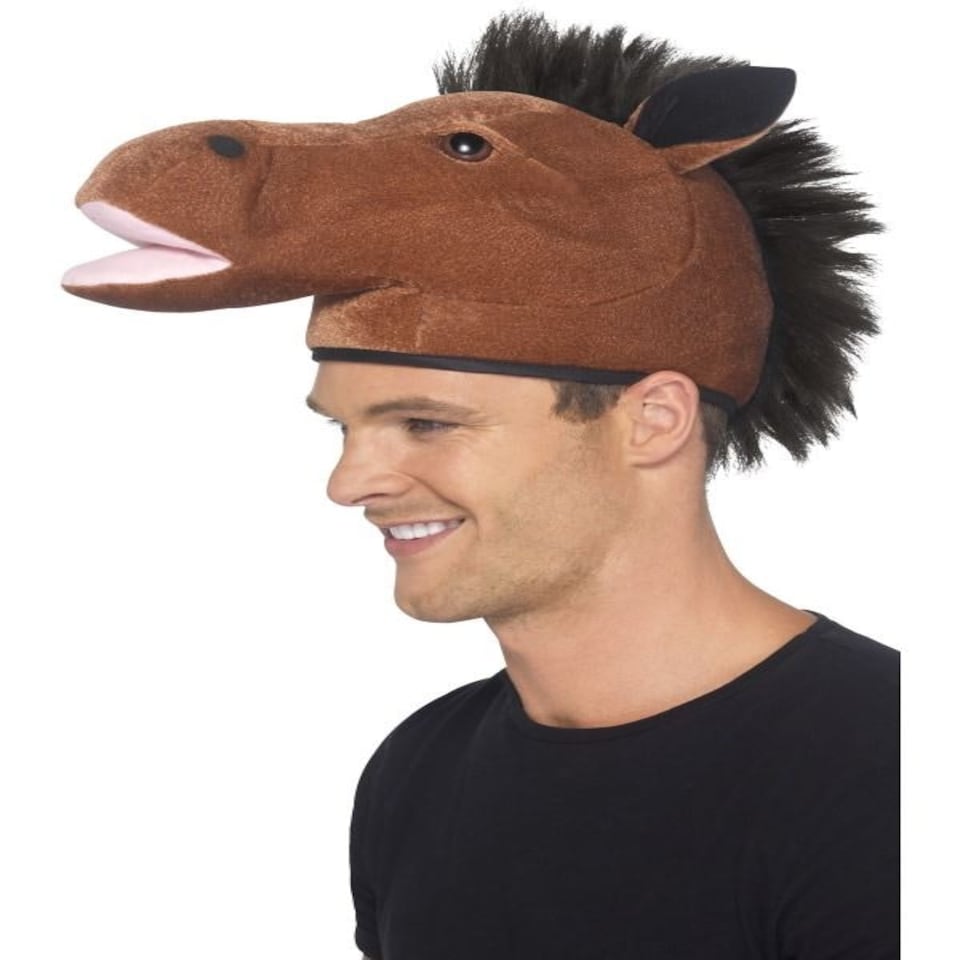 Horse Hat - Brown - with Mane - 22165