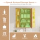 image 5 of COSTWAY Bathroom Cabinet Wall-mounted Storage Cabinet-Natural