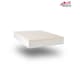 image 1 of Memory Foam Mattress Topper 2 Inch Orthopedic Support Mattress Topper With Removable Zip Cover | White | Super King