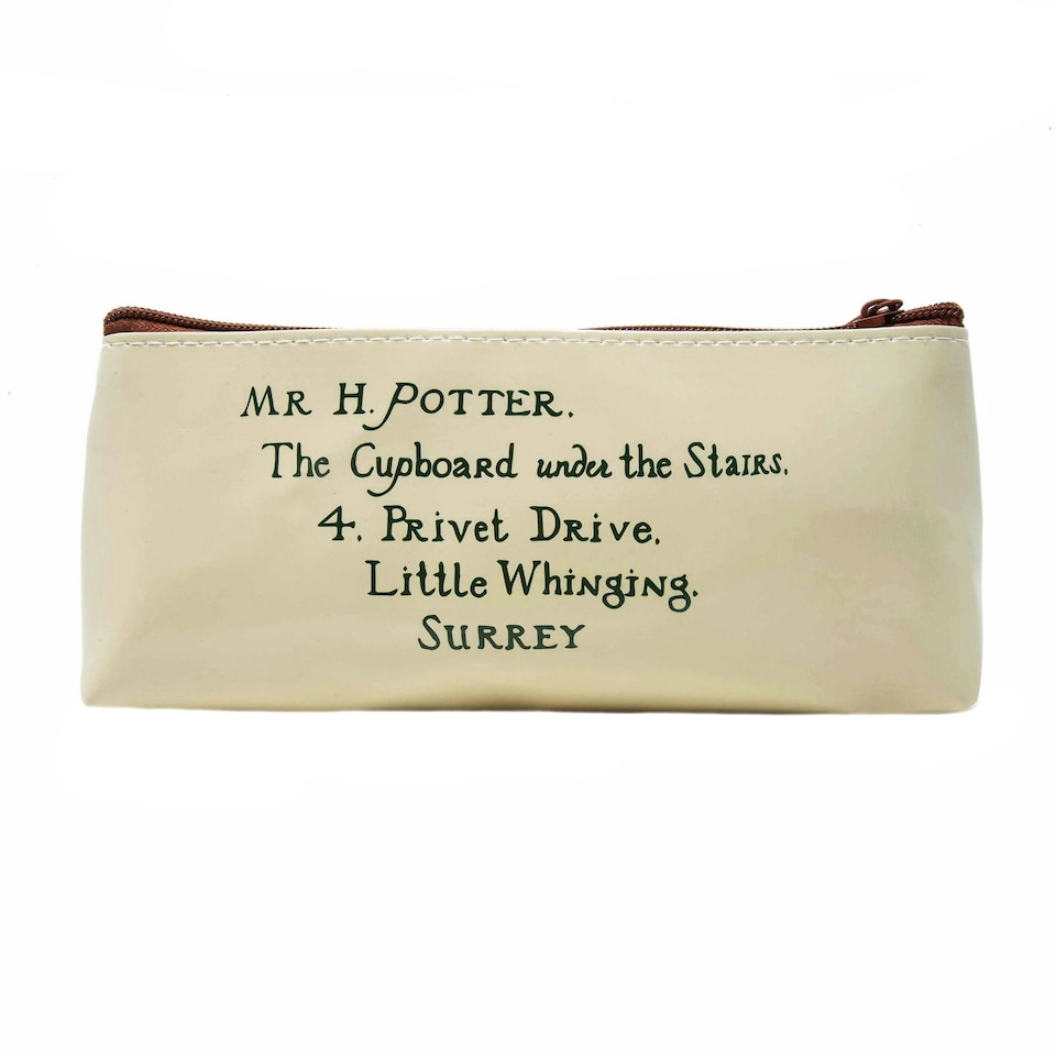 image 1 of Harry Potter Official Hogwarts Letter Pencil Case - Cream - One Size