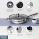 image 3 of Buckingham Stainless Steel Sauté Pan Induction Compatible with Stainless Steel Handles 24cm , 2.7 litre