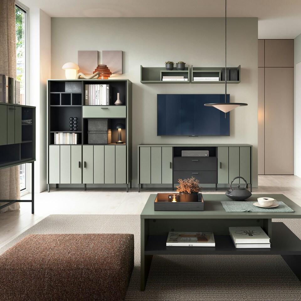 image 1 of Arundel Sideboard 2 Door 2 Drawer in Green/Grey