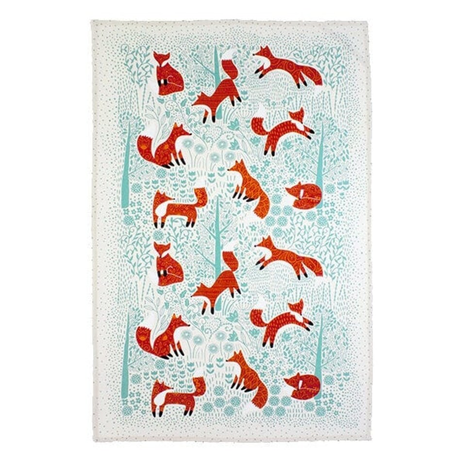 image 1 of Ulster Weavers Foraging Fox Tea Towel