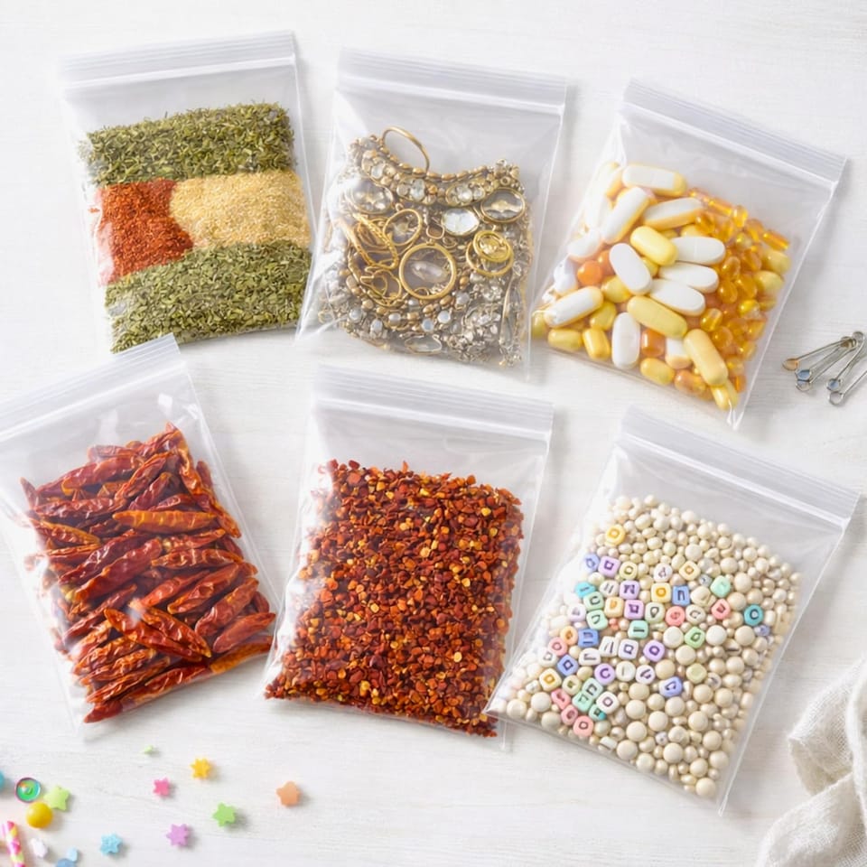 image 1 of 200 Clear Zip Seal Bags 3.5x4.5 Inch Resealable Pouches | Clear
