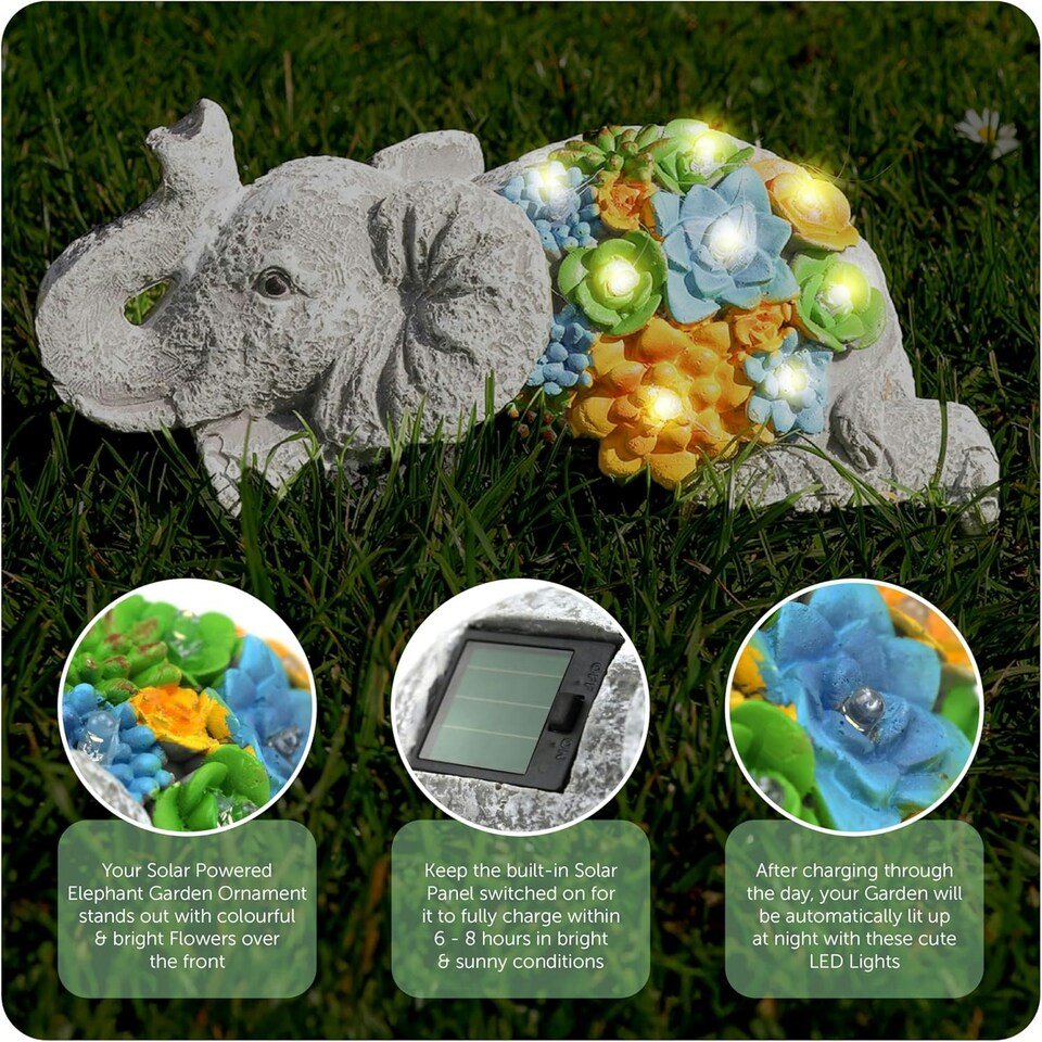 image 1 of Pack of 3 Solar Frog Garden Ornament Grey | One Size