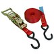 image 5 of Red Ratchet Strap Tie Down Trailer 4m Hook Cargo Strap 325kg Lashing x 2 (Pair)
