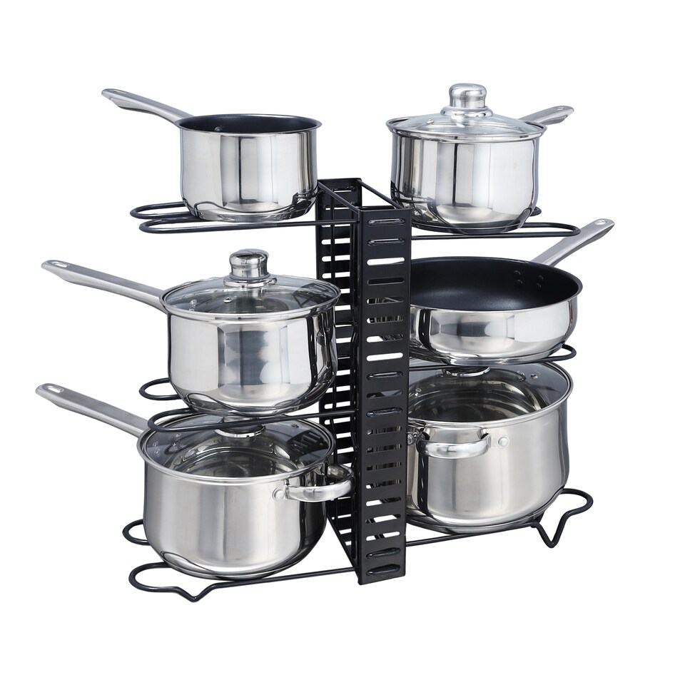 image 1 of Buckingham Multi-Function Pot & Pan Organising Rack - Black | Black