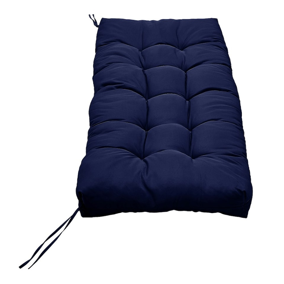 image 1 of Living and Home Outdoor Waterproof Bench Seat Cushion, Navy Blue