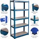 image 6 of Home Vida 5 Tier Garage Shelves Heavy Duty Shelves Boltless Shelving Storage Units - Holds Upto 875kg Per Bay - Blue - 3 Bays