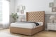 image 2 of Sloomy Dior Latte Dumfries Divan Bed With Mattress No Drawers With 54" Wingback Headboard 6' Super King | Brown | Latte | Super King | 1