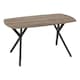 image 2 of Athens Dining Set with 4 Avery Velvet Chairs Grey | Medium Oak/Grey