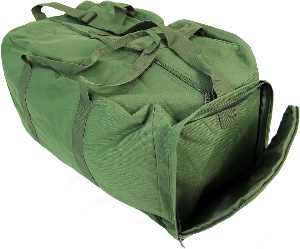 image 1 of Actiaspet Large Fishing Tackle Bag Green 4 Compartment Carryall 75 x 35 x 37 cm