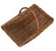 image 2 of Small Unpeeled Willow Garden Trug Basket | Brown | Brown | Small